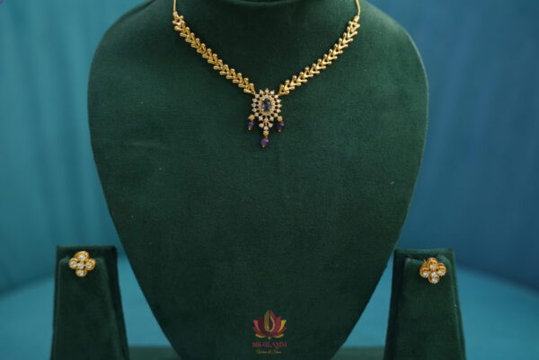 Gold Plated Short Chain Set